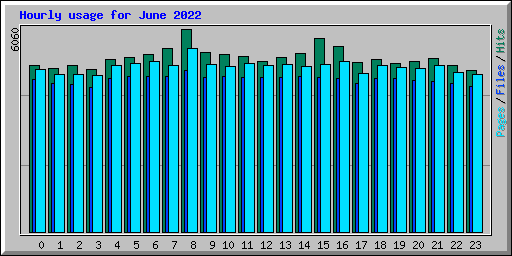 Hourly usage for June 2022